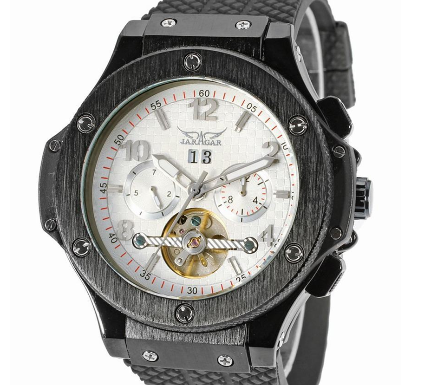 Automatic Men's Watch with Tourbillon Mechanism
