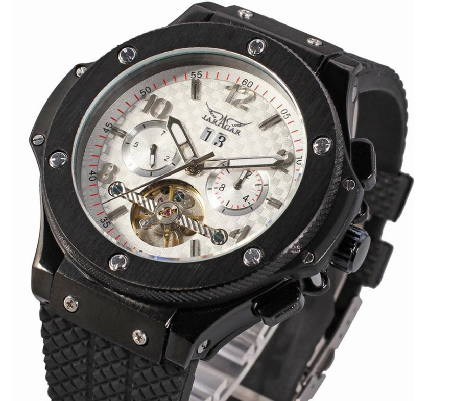 Automatic Men's Watch with Tourbillon Mechanism