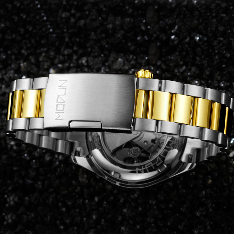 Men's Automatic Tourbillon Mechanical Watch with Luminous Design