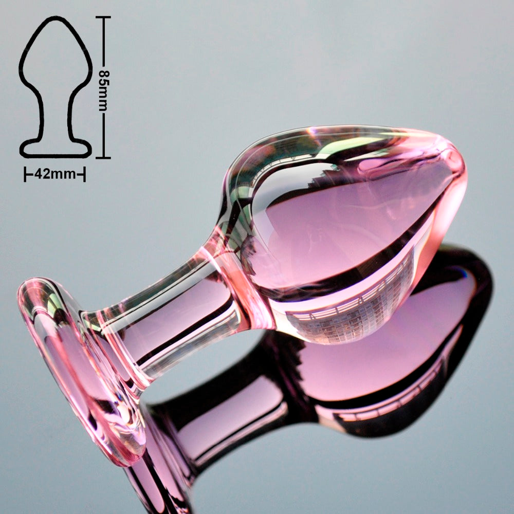 Crystal Glass Anal Plug for G-Spot Stimulation
