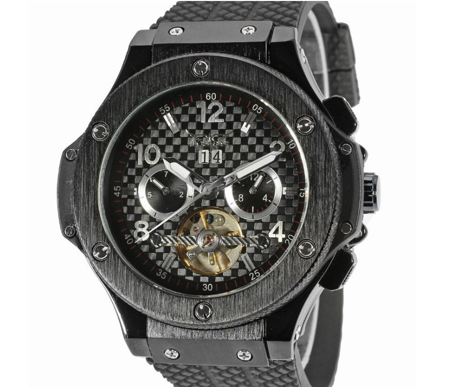 Automatic Men's Watch with Tourbillon Mechanism